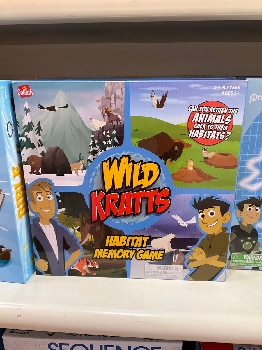 Wild Kratts Habitat Memory Game Orange Otter Toys