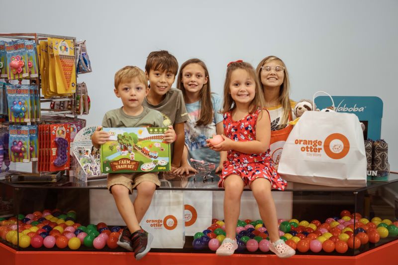 Host your next party at Orange Otter Toy Store!
