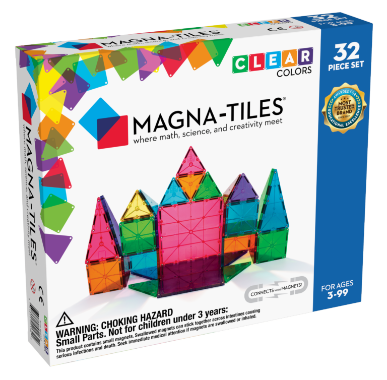 MAGNA-TILES® Stardust 15-Piece Magnetic Construction Set, The